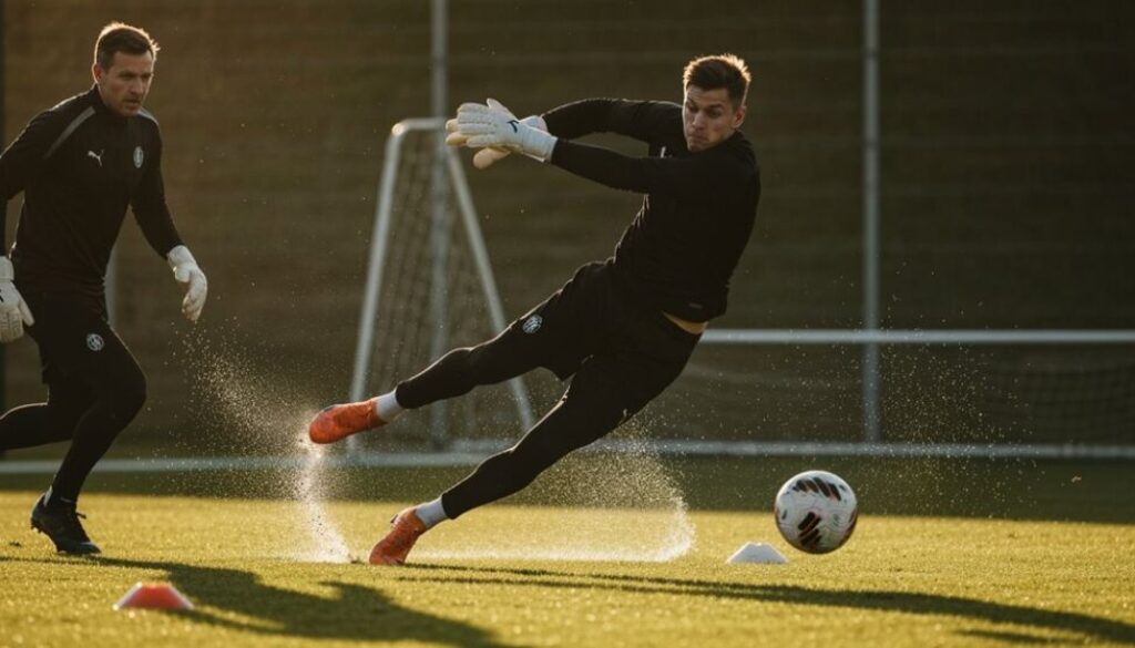 Torwartreflexe und Fußarbeit