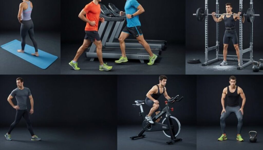 Fitnesskleidung nach Gerätetyp