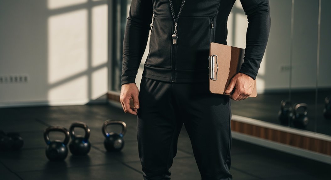Fitnessstudio-Trainer Autoritäts-Outfit