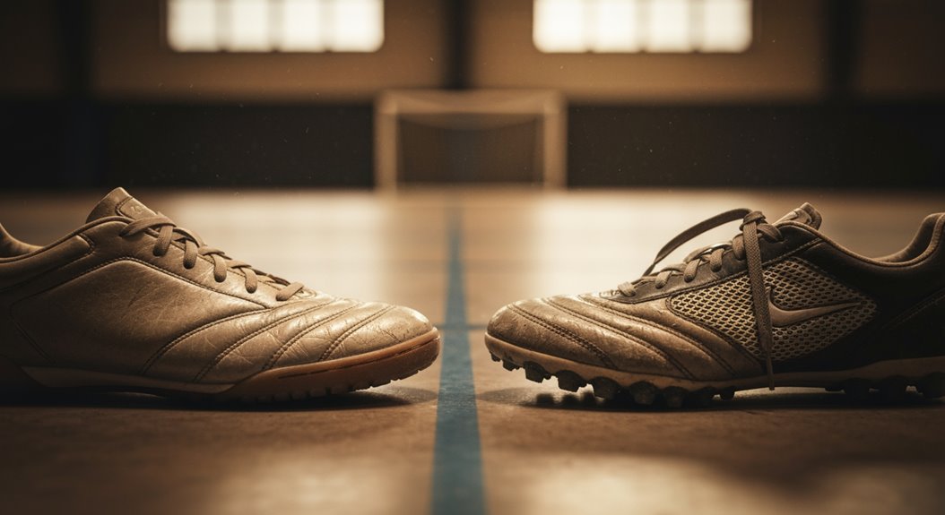 Hallenschuhe vs. Kunstrasen