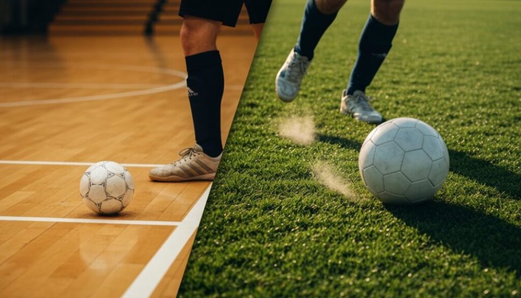 indoor versus outdoor football