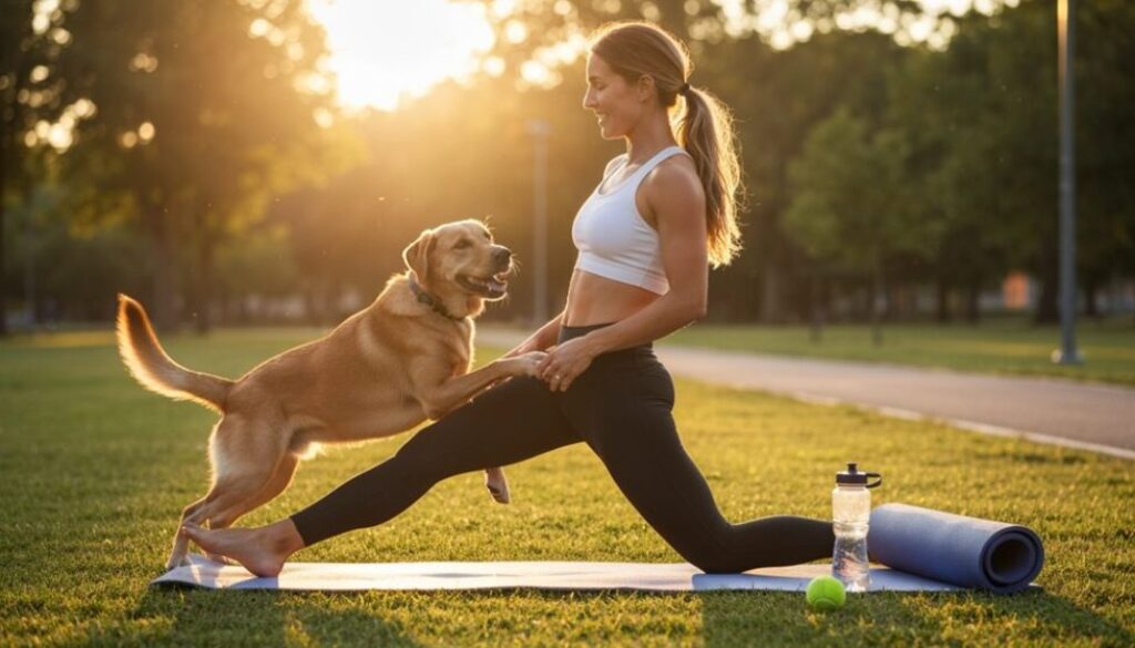 haustierbetriebene canine Fitnessroutinen