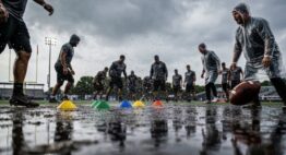 regenfeste Fußballtraining-Übungen