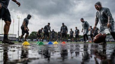 regenfeste Fußballtraining-Übungen