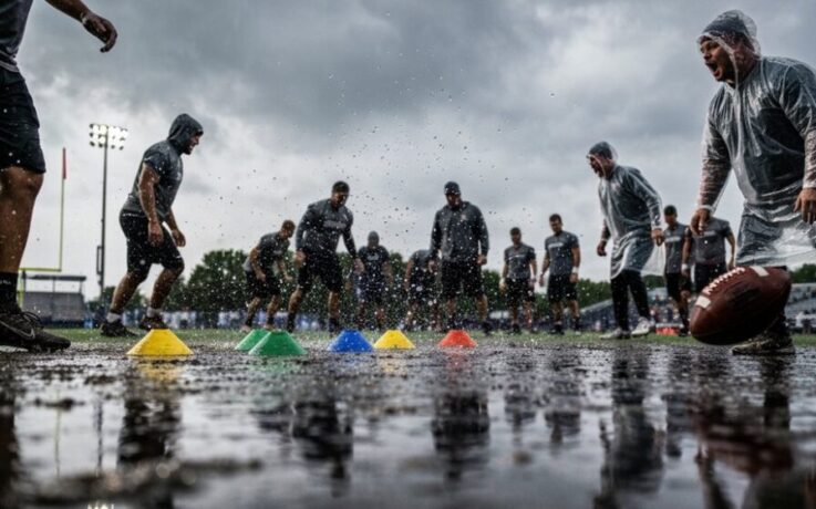regenfeste Fußballtraining-Übungen