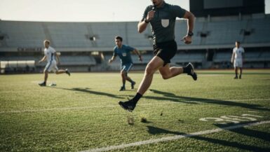 Schiedsrichter Spiel zurückgelegte Entfernung