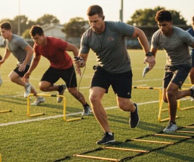 Fußballtrainer verfeinertes Agilitätstraining