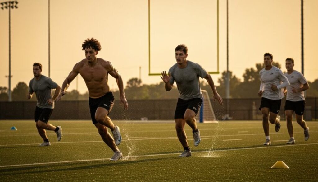 Sprint- und Ausdauer-Fußballtraining