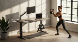 Stehschreibtisch-Workout