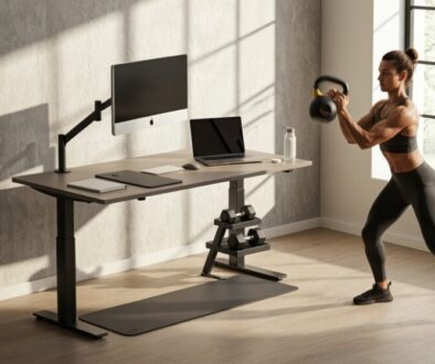 Stehschreibtisch-Workout