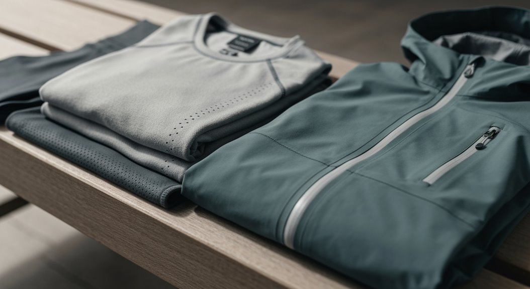 drei-lagiges Sportbekleidungssystem