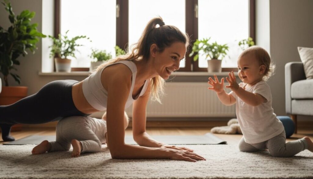 zeitersparende Workouts mit Kleinkindern