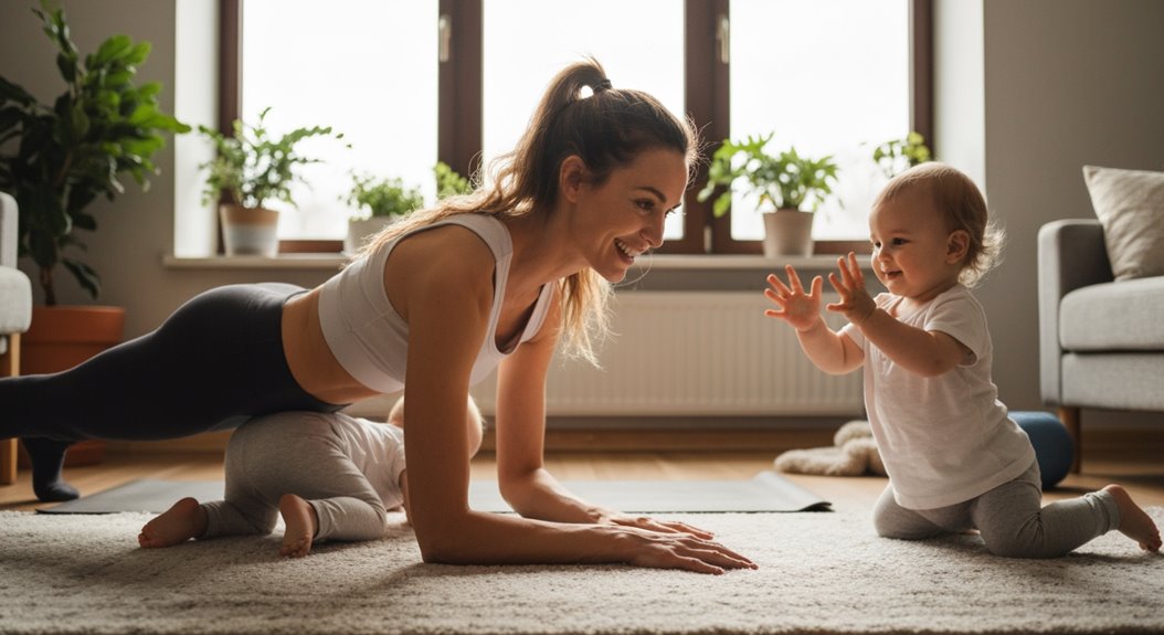 zeitersparende Workouts mit Kleinkindern