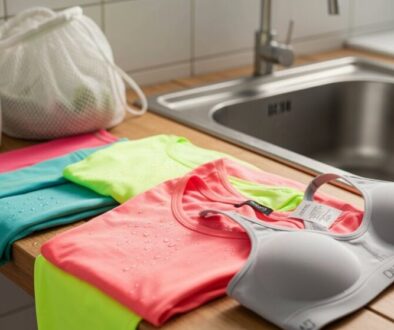 wasche Sportbekleidung, um Beschädigungen zu vermeiden