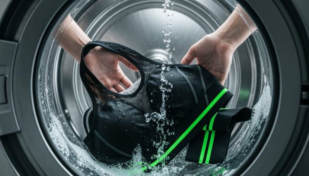 Sportbekleidung für Langlebigkeit waschen